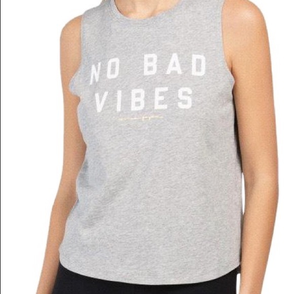 NWT Spiritual Gangster No Bad Vibes Muscle Tank - Picture 2 of 2